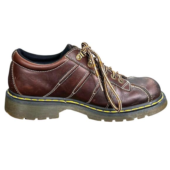 Vintage Dr. Martens Men’s Brown Leather Lace Up Chunky Oxfords Size US 11 main image 6